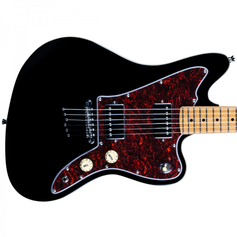 Jet Guitars JJ-350 BK Offset Roasted Maple HH - Black